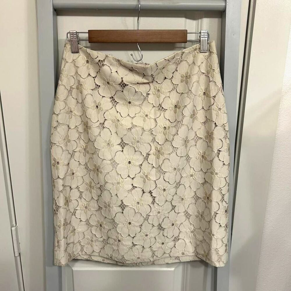 Ann-taylor Women's Cream Skirt